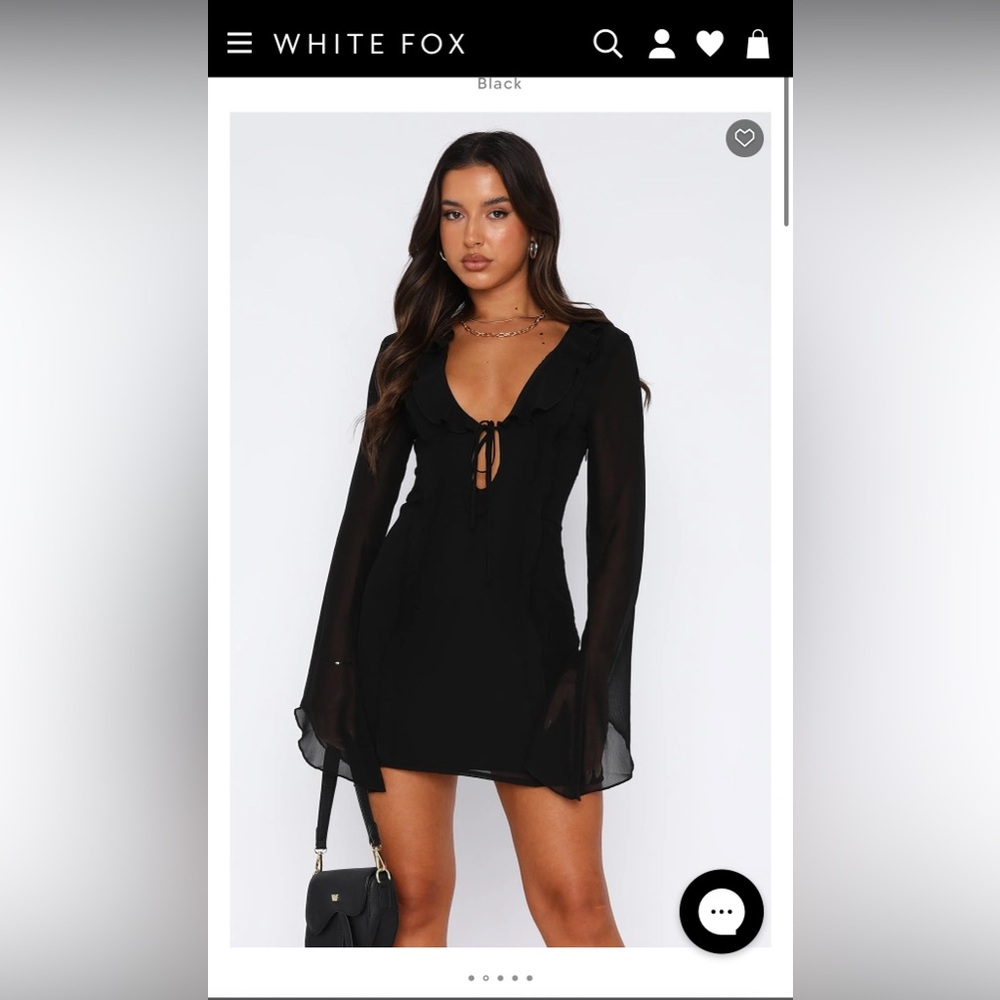 NEW Falling To Pieces Long Sleeve Mini Dress Azure